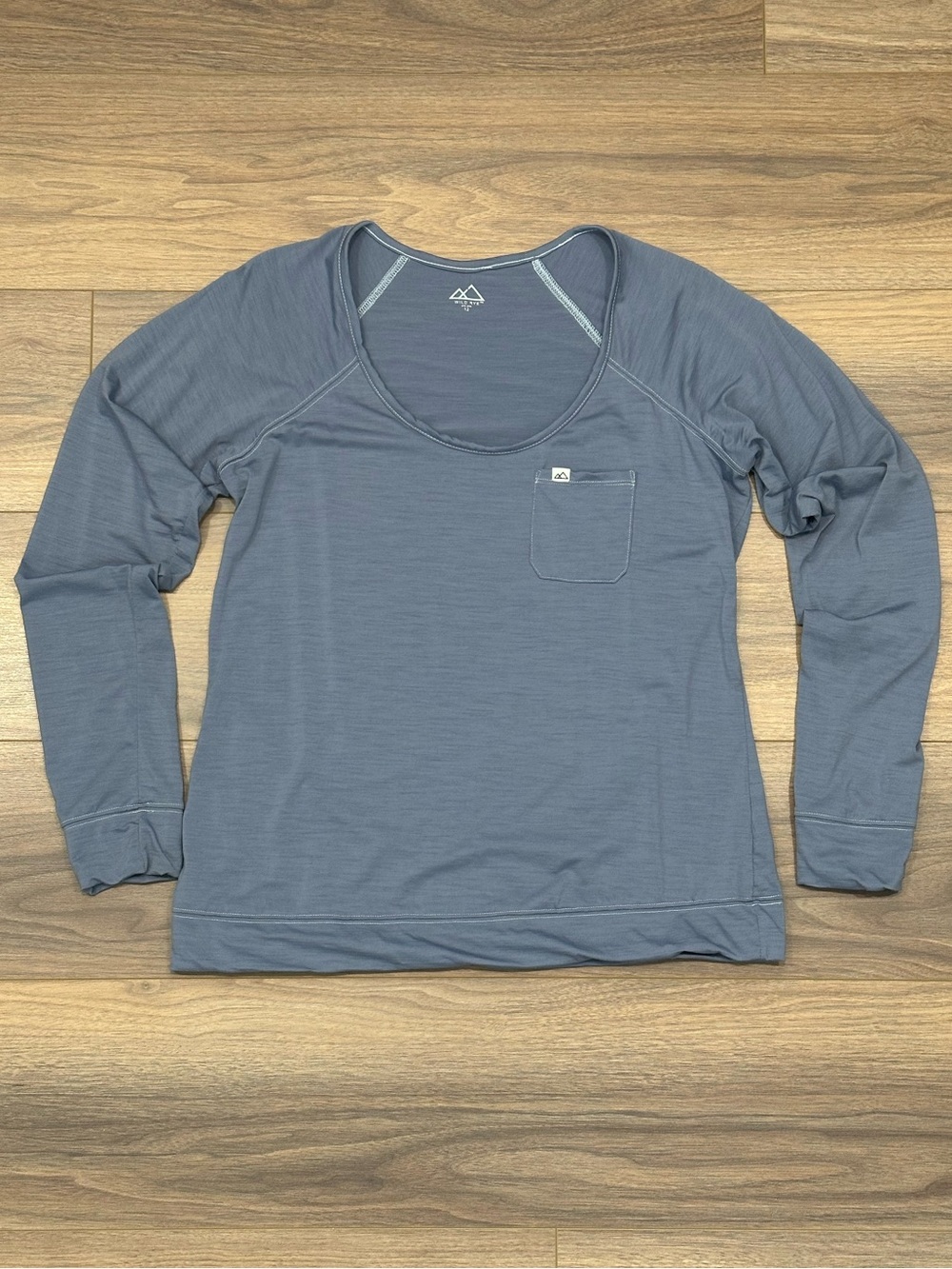 Wild Rye Penny Raglan Long Sleeve Shirt in Lavender Size 12